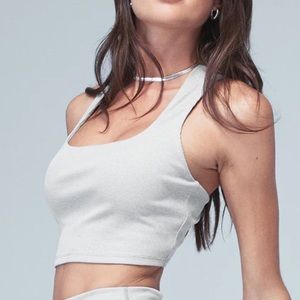 ALO YOGA• Alosoft ribbed chic bra tank